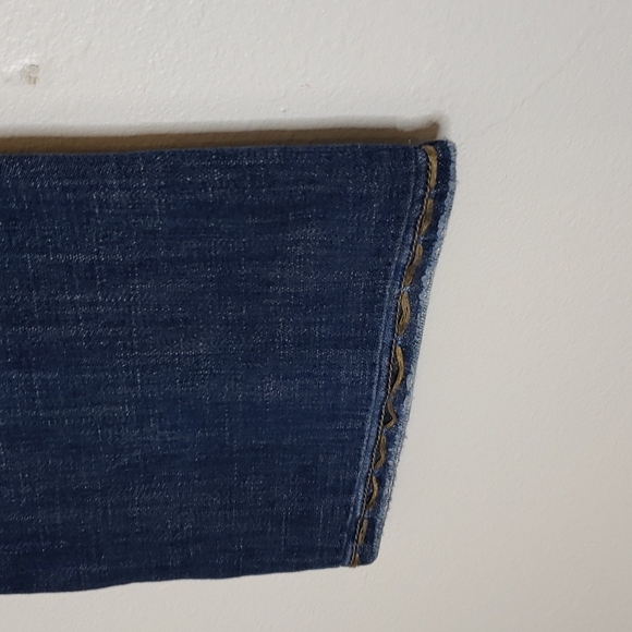 LA IDOL USA Y2K Jeans Studded Bootcut Overstitched Vintage Excellent Summer - Picture 5 of 16